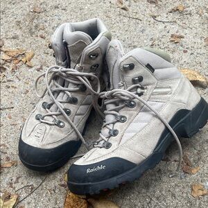 Raichle Beige Gore-Tex Hiking Boots